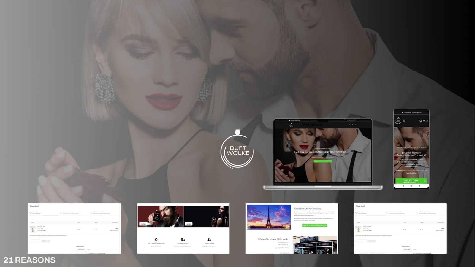 Verkaufsstarke Website für Duftwolke