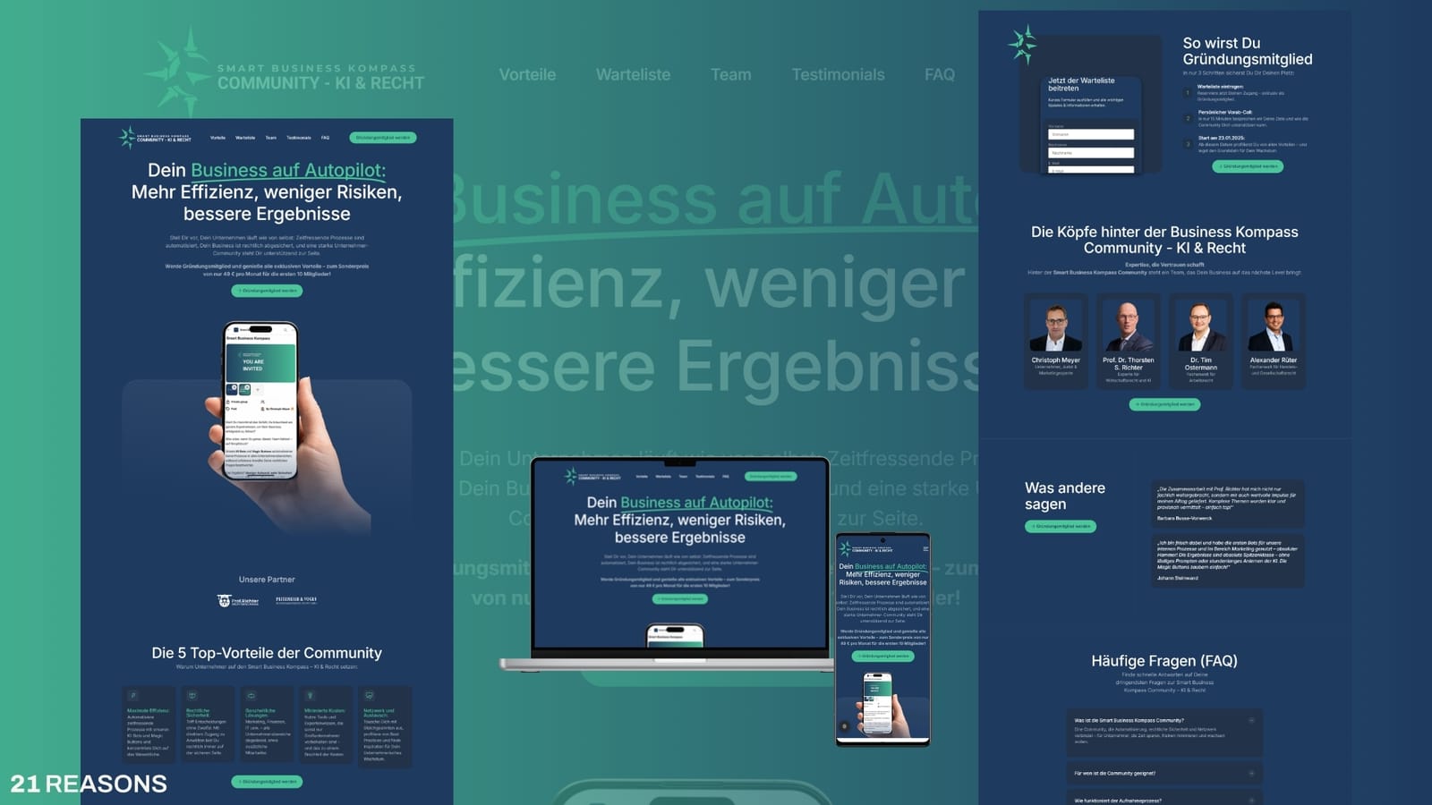 Verkaufsstarke Website für Smart Business Kompass